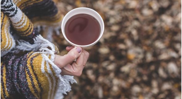 drinking tea